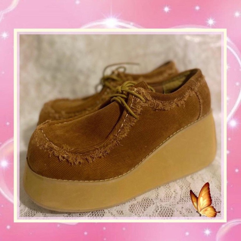 Vintage 90s Chunky Platform Loafers